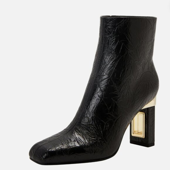 Katy Perry The Hollow Heel Bootie | Black & Gold Fashion Boots | NWT | Size (10) - Picture 6 of 13